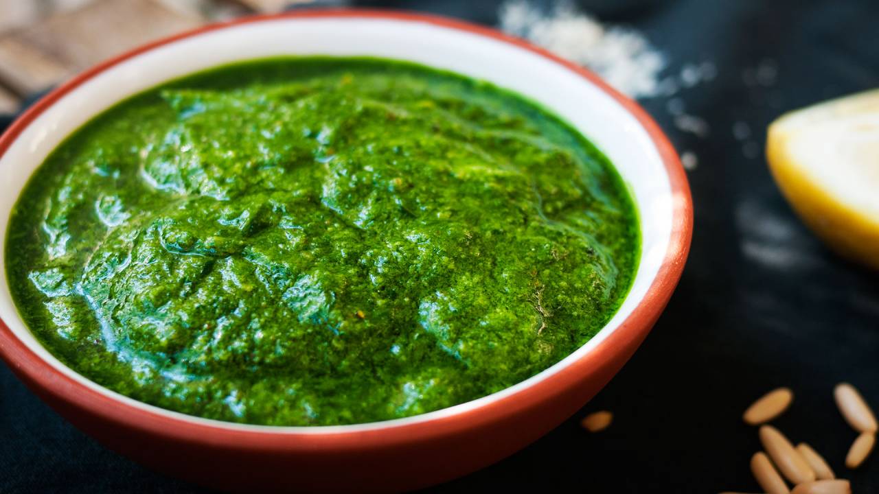 Wild garlic pesto