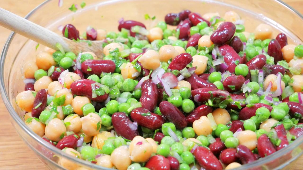 Finished 3 bean salad