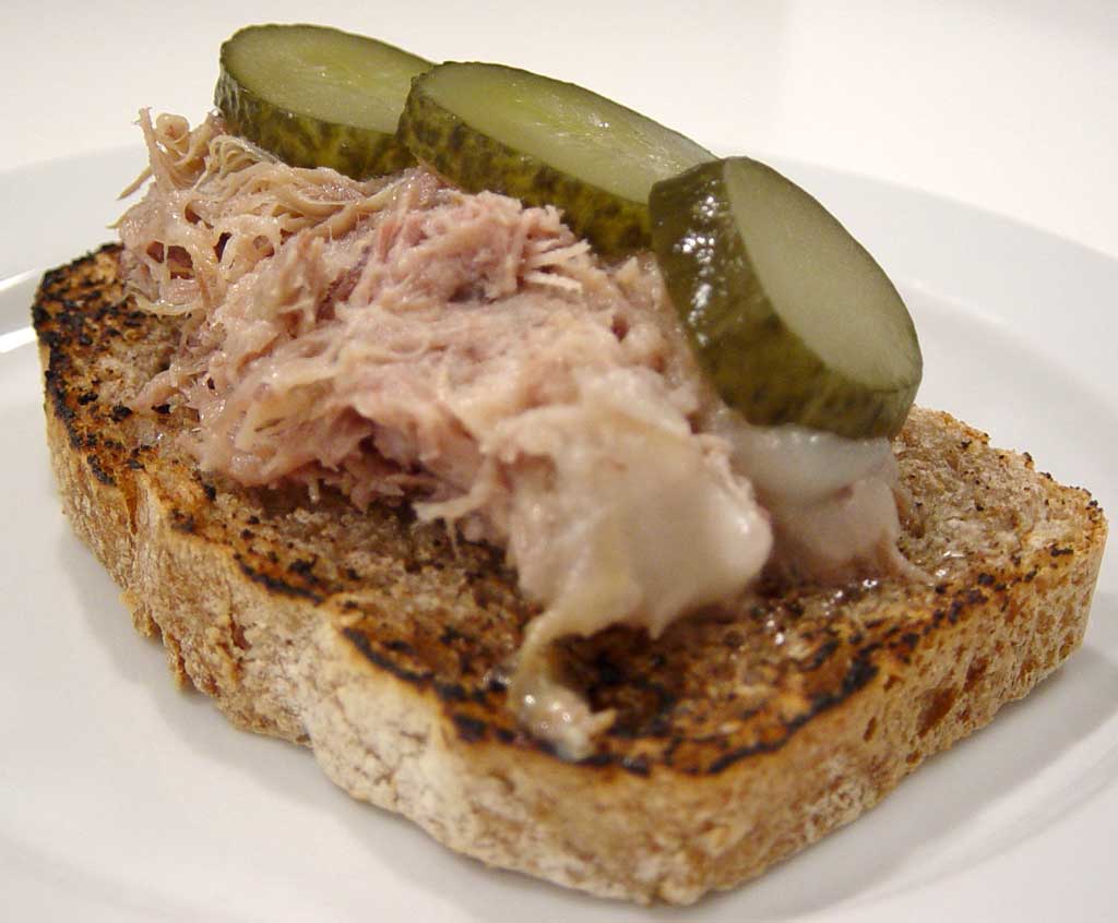 Duck Rillette With Pickles